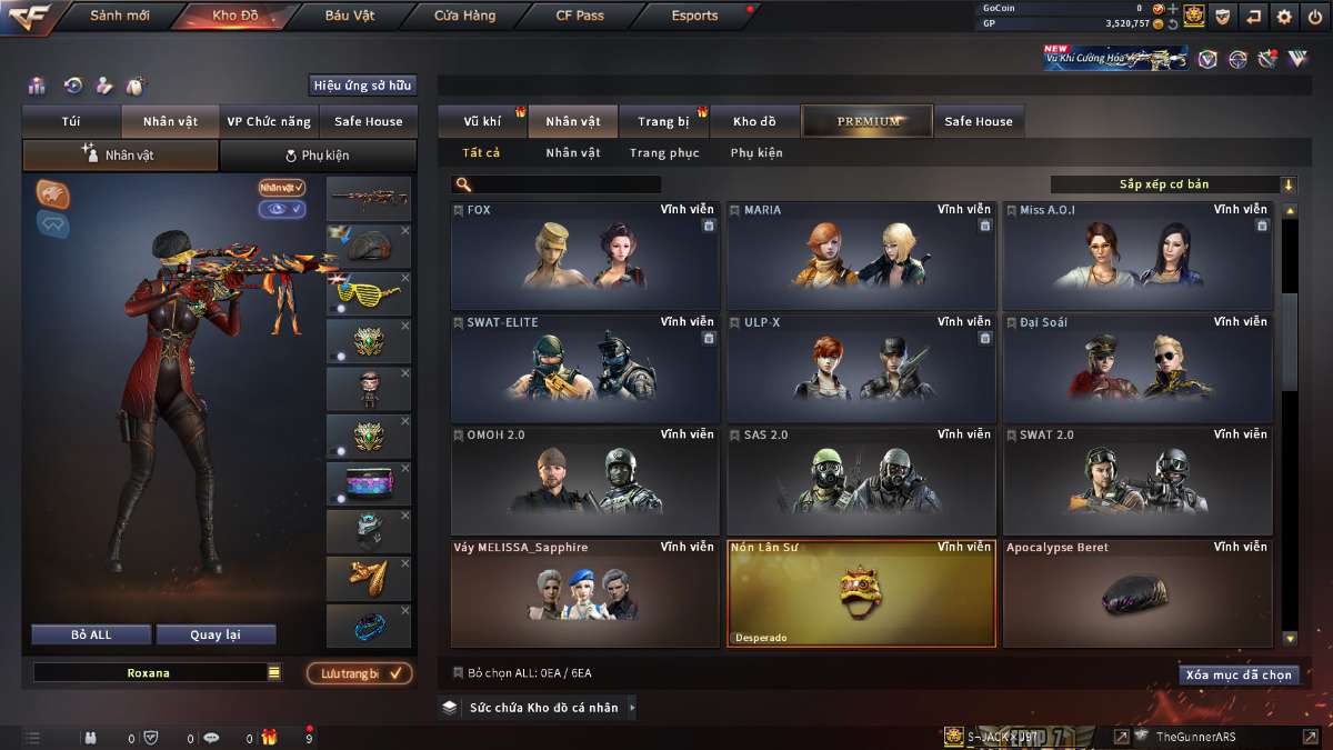 shop acc cf uy tin gia re